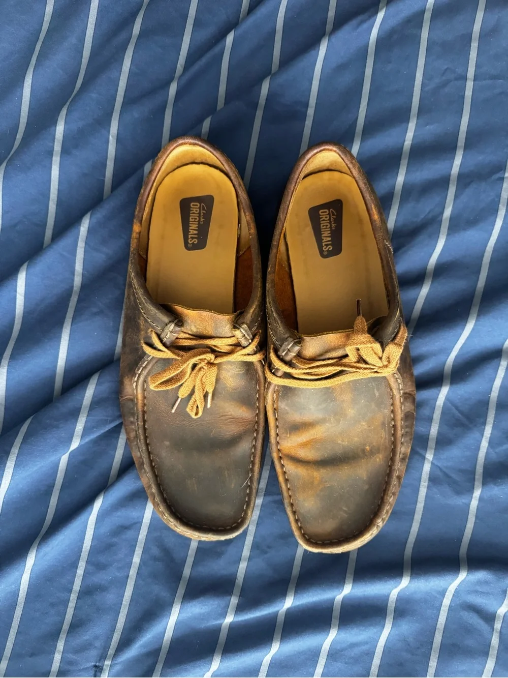 Dockers Men’s Tan Brown Leather Boat Moccasins